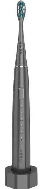 Periuță de dinți electrică sonoră AENO – DB10G, 3 capete, gri