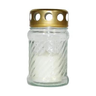 Candela Sticla 50 - 1E, Alb, 10 - 12 Ore