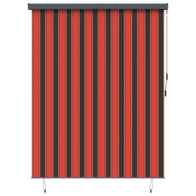 vidaXL Rulou textil Portocalie și maro 220 x 250 cm