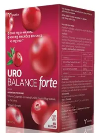 D-Manoza Pulbere, 3000mg pentru infecții urinare, Uro Balance, 10 plicuri