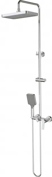 Set de dus cu baterie termostatata crom, palarie, 3 functii, Deante Neo Loco