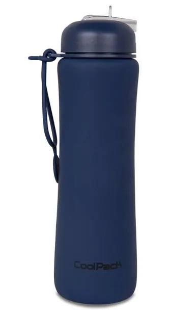 Sticlă pliabilă din silicon Cool Pack Pump - Rpet Blue, 600 ml