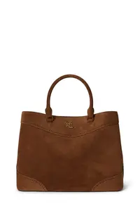 Lauren Ralph Lauren geantă shopper pentru femei din piele întoarsă
