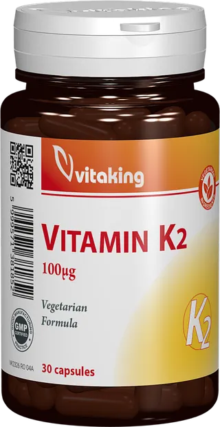 Vitamina K2 naturala 100μg, 30 capsule, Vitaking