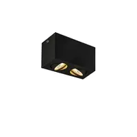 Corp iluminat TAVAN, Luminita TRILEDO TAVAN, cu LED-uri de interior negru Montat pe suprafata lumenul Plafon, negru, 3000K, 16W,