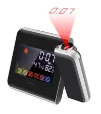 Ceas Meteo 8190 cu calendar si higrometru ce proiecteaza ora pe tavan