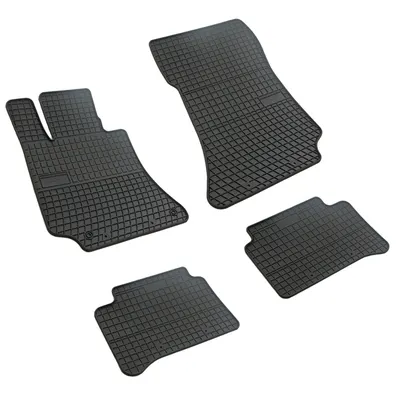 Set covorase auto din cauciuc Mercedes Clasa E W212 2009-2016 CLS C218 2010-2018, MB814 1983-1998, presuri FROGUM, negre, 4 buc.
