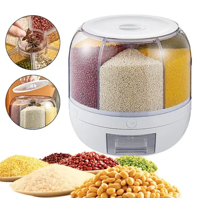 Cutie alimentara pentru cereale, design rotativ, 6.5 Litri