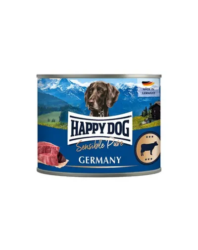 HAPPY DOG Sensible Pure Germany Hrană umedă pentru câini cu carne de vită 200 g