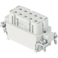 Contector industrial Mama - 49X16 - 10P + E 16A 250V / 4kV / 3 - CRIMP CONNECTION - GRI