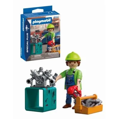 Playmobil - Figurina mecanic cu accesorii
