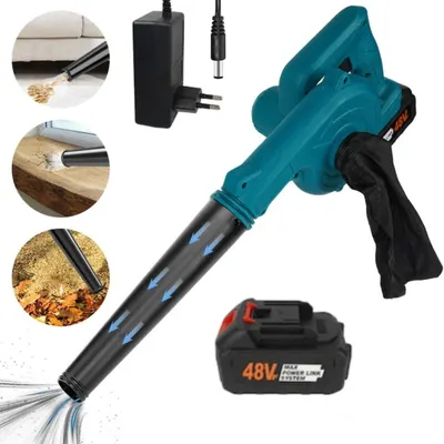 Suflanta 48V, Maner ergonomic, Albastru, 1200 mAh