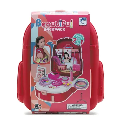 Set de joaca mini studio cosmetic in rucsac Beautiful