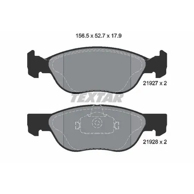 Set placute frana, frana disc TEXTAR 2192703