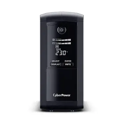 UPS Cyberpower VP1000EILCD, 1000 VA, 550 W, AVR, display LCD, USB, interactiv in linie (Negru_