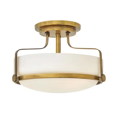 Plafoniera Harper 3 Light Small Semi Flush – Heritage Brass