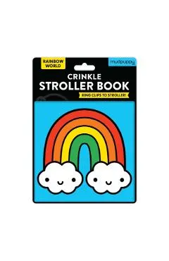 Rainbow World Crinkle Fabric Stroller Book