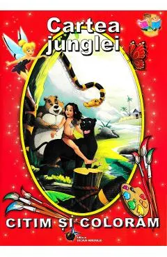 Cartea junglei. Citim si coloram