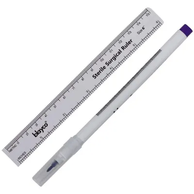 Marker Chirurgical pentru Piele, Steril, cu Rigla