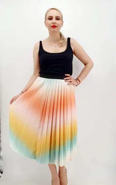 Fusta plisata multicolor