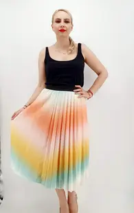 Fusta plisata multicolor