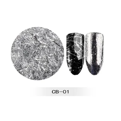 Foita decor unghii Magnetic Silver 01