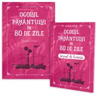 Ocolul Pământului în 80 de zile + jurnal de lectură - Paperback brosat