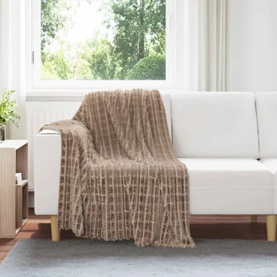 vidaXL Pături de aruncat 6 buc. Culoare Cămilă 150 x 130 cm 2.75 kg