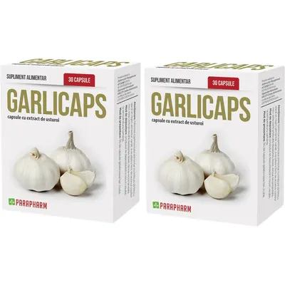 Pachet Garlicaps - Capsule Cu Extract De Usturoi 30cps+30cps