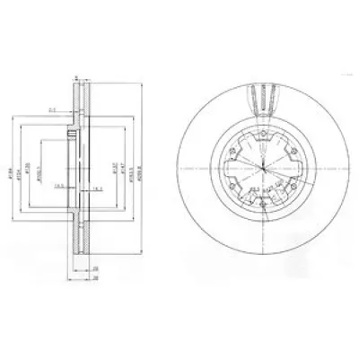 Disc frana DELPHI BG3972