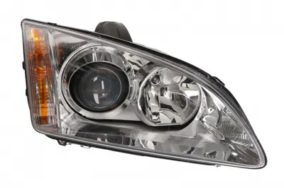 Far dreapta (H1 H7, reglaj electric, cu motoras,cu iluminare in viraje, fundal cromat) FORD FOCUS 2004-2008