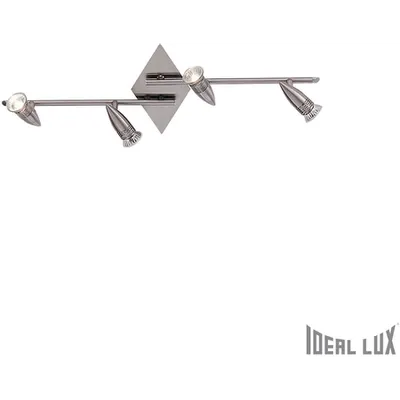 Plafoniera Alfa 4 becuri, dulie GU10, L:715 mm, H:220 mm, Nichel