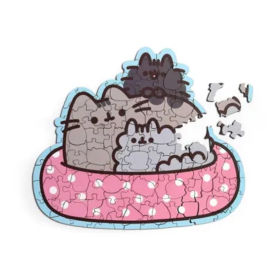 Puzzle din lemn Pusheen the Cat, 130 de piese