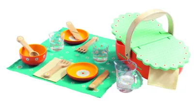 Set pentru copii Djeco - Cos pentru picnic
