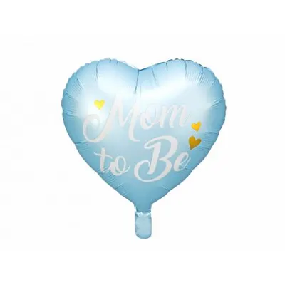 Balon folie albastru mom to be 35 cm