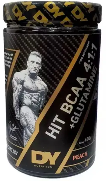 HIT BCAA 4:1:1 + Glutamine, piersică, 450 g, Dorian Yates Nutrition