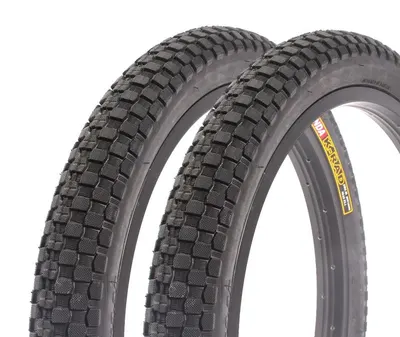 Set cauciucuri BMX KENDA K-RAD 20 x 2,35 inch negru