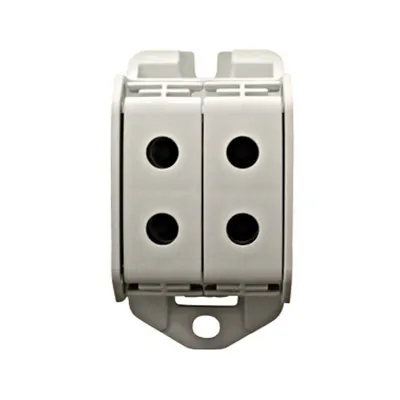 Clemă dublă Al-Cu,1 p. gri, 50mmp / 35mmp cu pin