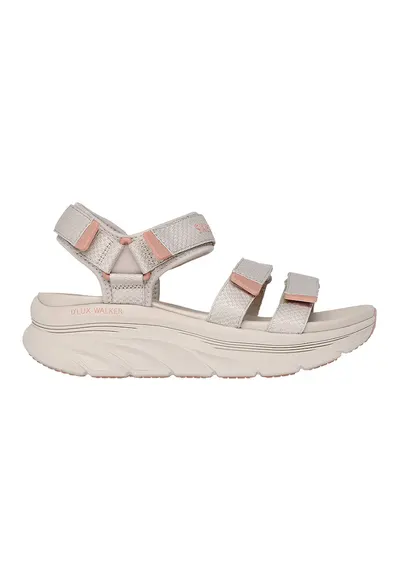 Sandale cu inchidere velcro D'Lux Walker Sea-Escape - Bej/Roz prafuit