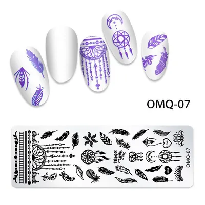 Matrita Metalica Nail Art - OMQ-07