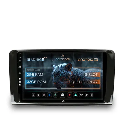 Navigatie Mercedes Benz ML W164 GL X164, Android, E-Octacore 2GB RAM + 32GB ROM, 9 Inch - AD-BGE9002+AD-BGRKIT405
