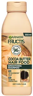 Garnier Fructis Hair Food Șampon de netezire cu unt de cacao, 350 ml