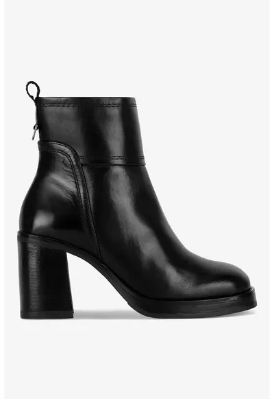 Ghete dama 5903419555466 - Piele naturala - Negru - Negru