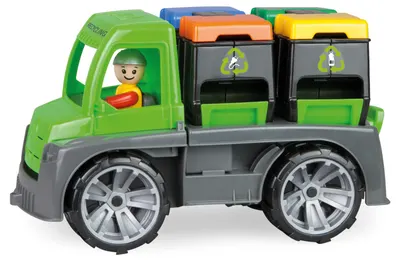 Jucărie pentru copii Lena TRUXX - Camion de reciclare, cu figurină, 28 cm