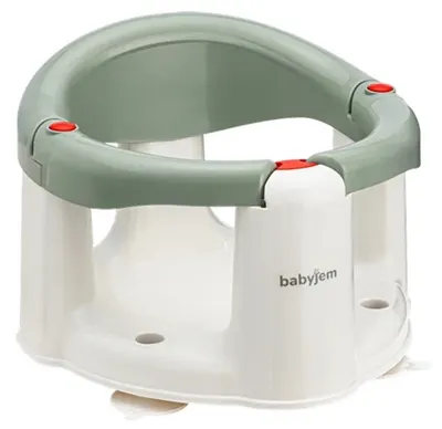 Cadă antiderapantă și scaun pentru hrănire BabyJem - Soft Green