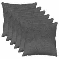 vidaXL Husă pentru pernă 6 buc. HEERLEN Gri închis 70 x 70 cm