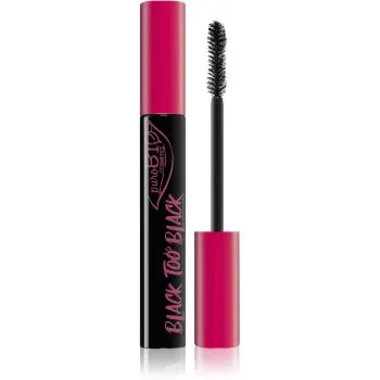 puroBIO Cosmetics Black too Black mascara pentru volum si ingrijire