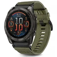 Curea Techsuit W070 pentru Garmin Watch Fenix Series, 26mm, Verde Inchis