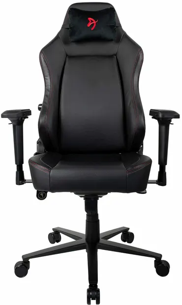 Scaun gaming Arozzi - Primo PU, negru cu logo roșu