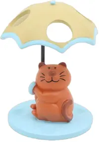 Suport pentru periuță de dinți pentru copii Inter Ceramic - Cat and Dog, 9.6 x 11.5 cm